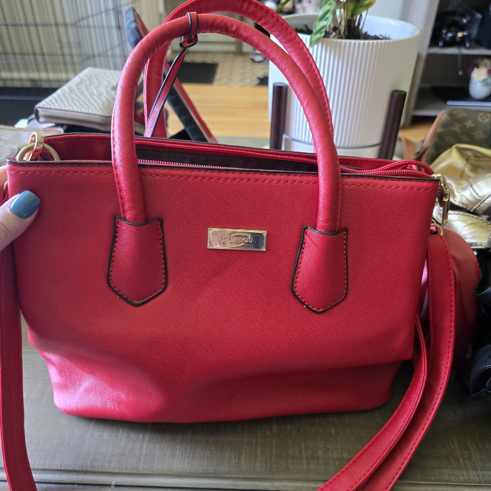 Red Leather Handbag